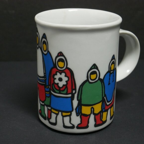 Marc Tetro Coffee Tea Mug Innuit Eskimo Family Danesco Montreal Canada - Picture 2 of 5